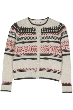 BONPOINT Intarsia-knit cardigan