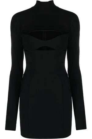 MUGLER Cut-out panelled minidress