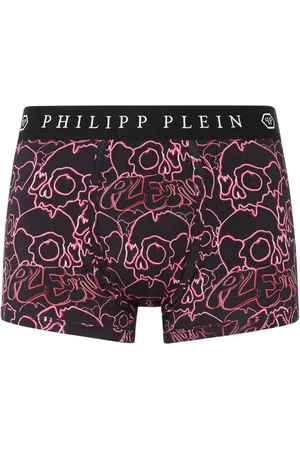 Philipp Plein Skull-print logo-waistband boxers