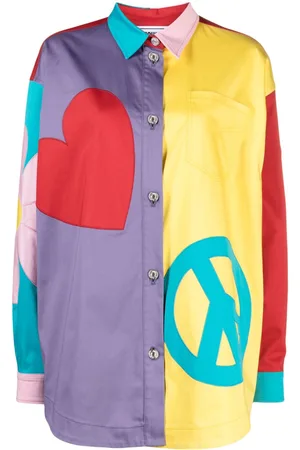 Moschino Graphic-print panelled shirt
