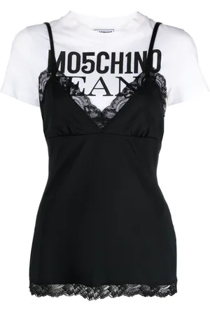 Moschino Logo-print layered T-shirt
