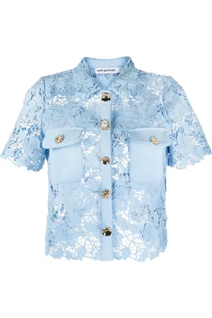 Self-Portrait Cord-laced unlined shirt