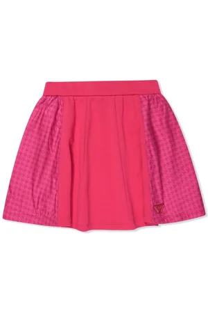 Emporio Armani Houndstooth-pattern cotton mini skirt
