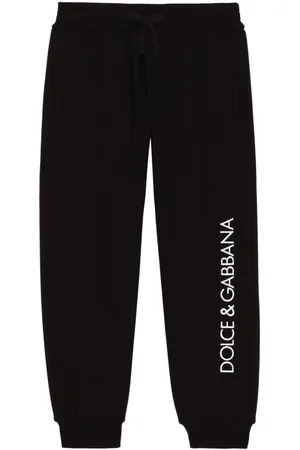 Dolce & Gabbana Logo-embroidered cotton track pants