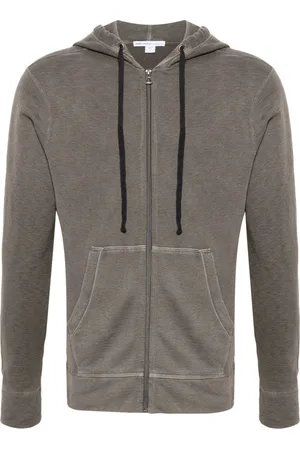 James Perse Zipped jersey-fleece hoodie