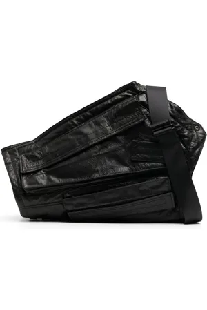 JULIUS Asymmetric leather messenger bag