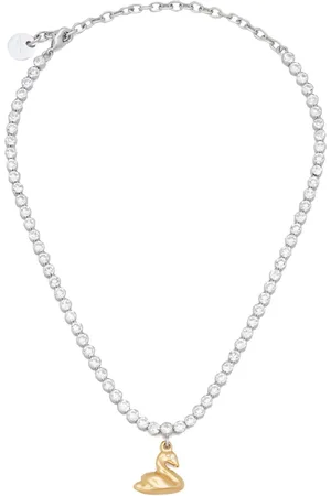 Marni Charm-detail crystal necklace