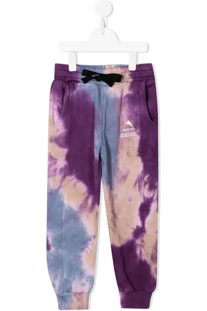 MAUNA KEA Logo-print tie-dye track pants