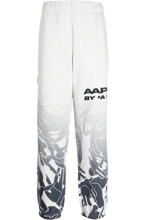 A Bathing Ape Logo-print graphic-print track pants