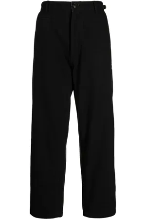 Izzue Logo-appliqué straight-leg trousers