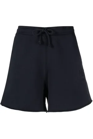 Ganni Logo-embroidered track shorts