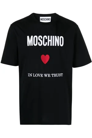 Moschino Logo-embroidered cotton T-shirt