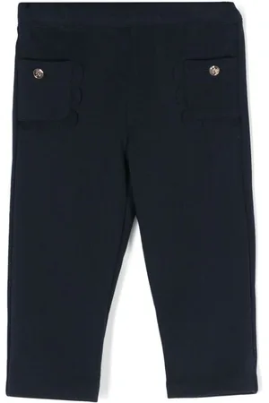 Tartine Et Chocolat Elasticated-waistband scallop-edge leggings