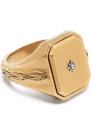 Maison Margiela Diamanté-embellished signet ring