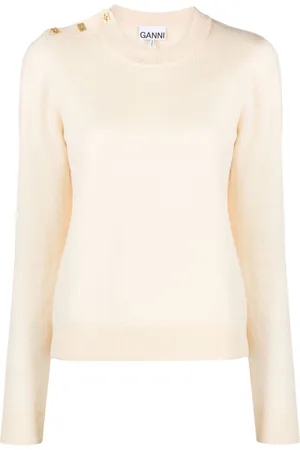 Ganni Mix merino-cashmere jumper