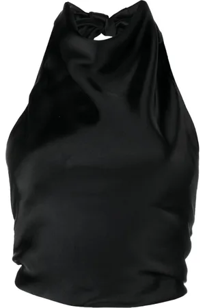 MATTEAU Satin halterneck top