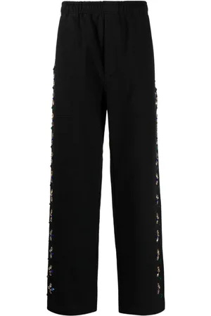 BODE Concord beaded cotton trousers