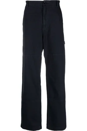 Dolce & Gabbana Logo-plaque cotton straight trousers