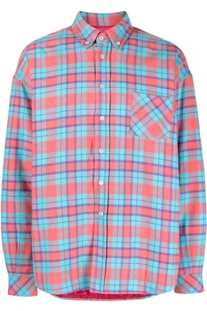 Members OF The Rage Plaid-check padded shirt