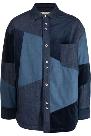 FIVE CM Patchwork shirt jacket