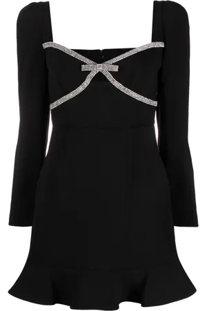 Self-Portrait Bow-detail mini dress