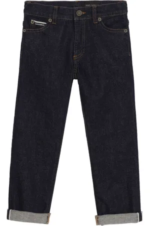 Dolce & Gabbana Logo-plaque straight-leg jeans