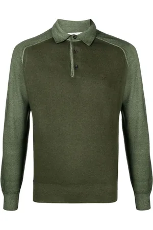 Etro Logo-embroidered knitted polo shirt