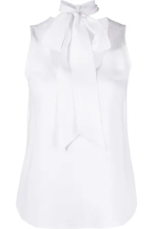 Moschino Bow-detail sleeveless blouse