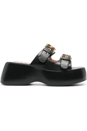 Moschino 75mm Dolly leather sandals