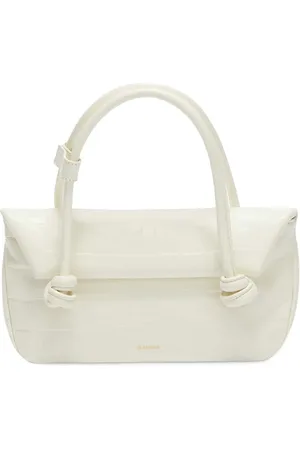 Jil Sander Small crocodile-effect shoulder bag