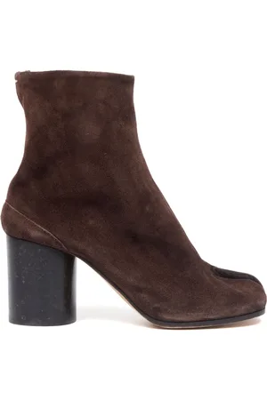 Maison Margiela Tabi 80mm suede ankle boots