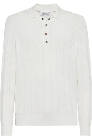 Brunello Cucinelli Long-sleeve cotton polo shirt