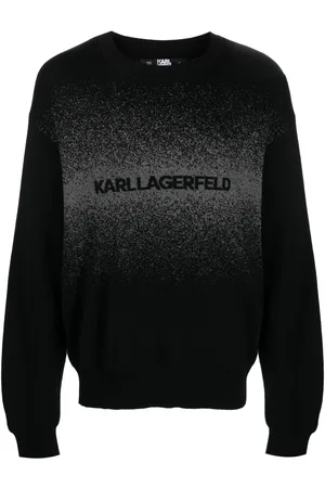 Karl Lagerfeld Intarsia-logo wool sweatshirt