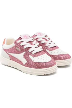 Palm Angels University glitter-detail sneakers