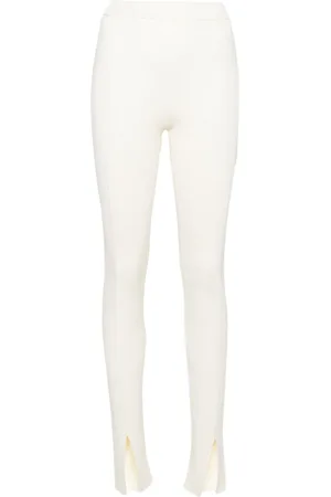 AERON Leo slit ribbed-knit leggings