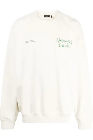 FIVE CM Embroidered-slogan cotton sweatshirt