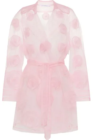 Viktor & Rolf Rose-appliqué tule coat