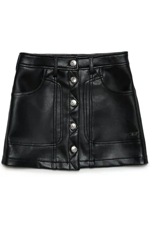 Diesel Gambra logo-plaque skirt
