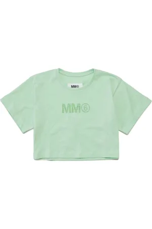 Maison Margiela Glittered-logo cotton T-shirt