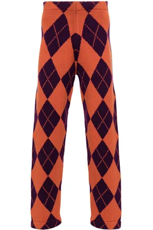 Liberal Youth Ministry Arlequin wool straight-leg trousers