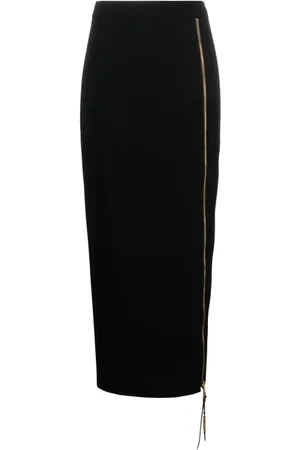 Moschino Logo-lettering straight midi skirt