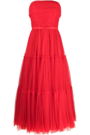Ana Radu Off-shoulder fluted maxi dress