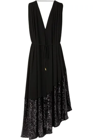 AZ FACTORY Sequin-embellished pleated maxi dress