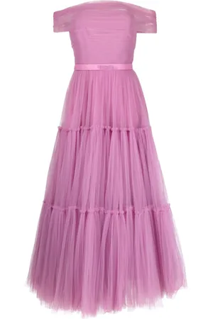 Ana Radu Off-shoulder fluted maxi dress