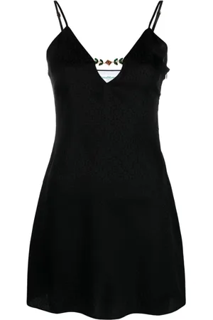 Casablanca Monogram-jacquard silk minidress
