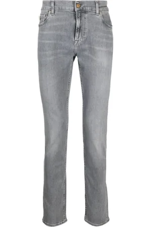 7 for all Mankind Skinny-leg cotton-lend jeans