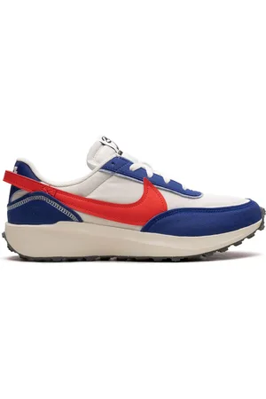 Nike Waffle Debut Swoosh "Old Royal/Habanero Red" sneakers
