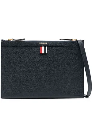 Thom Browne Logo-print leather cross body bag