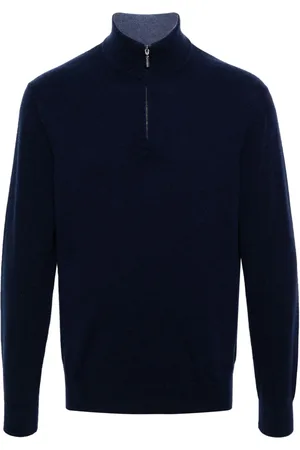 Cruciani Half-zip cashmere jumper