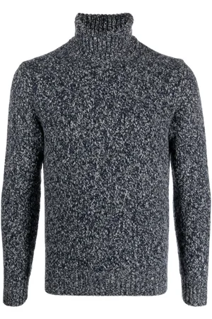 Cruciani Roll-neck mélange wool jumper